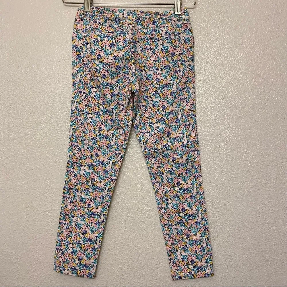 Carters girls micro floral print denim jeans leggings jeggings elastic waist -7